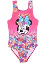 SunCity Dievčenské jednodielne kvetované plavky Minnie Mouse