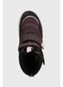 Detské zimné topánky Geox bordová farba