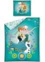 Detexpol Bavlnené posteľné obliečky Ľadové kráľovstvo - Frozen - motív Elsa & Anna - 100% bavlna - 70 x 90 cm + 140 x 200 cm