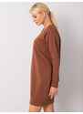 FPrice Šaty RV TU 5184.93P tmavo hnedá
