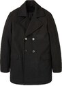 bonprix Kabát vo vlnenom vzhľade, farba čierna