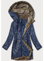 S'WEST Modrá dámska bunda s odopínacou kapucňou (B8218-72)