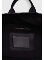 Detský ruksak Tommy Hilfiger čierna farba, malý, vzorovaný