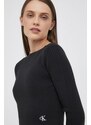 Šaty Calvin Klein Jeans čierna farba, mini, priliehavá