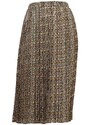 Linea Tesini Plisovaná sukňa, tmavá šedo-okrová