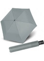 Svetlosivý skladací odľahčený plne automatický dámsky dáždnik Savva