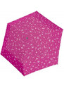 Ružový skladací odľahčený plne automatický dámsky dáždnik Glykerios