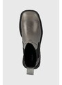 Kožené členkové topánky Vagabond Shoemakers DORAH dámske, šedá farba, na podpätku, 5642.001.17
