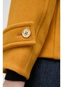 Vlnená bunda MICHAEL Michael Kors oranžová farba, prechodná