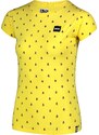 Nordblanc Žlté dámske bavlnené tričko PRINT