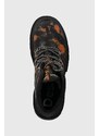 Členkové topánky Desigual dámske, čierna farba, na platforme, 23WSTY05.2000