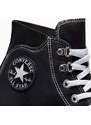 Kožené členkové topánky Converse Chuck Taylor All Star City Trek čierna farba, A04480C