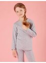 Yups Girls' blouse basic grey