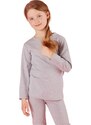 Yups Girls' blouse basic grey