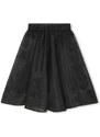 Dievčenská sukňa Karl Lagerfeld čierna farba, midi, áčkový strih