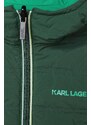 Detská obojstranná vesta Karl Lagerfeld zelená farba