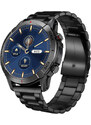 Smart hodinky Madvell Horizon s volaním cez bluetooth čierne s čiernym kovovým remienkom