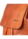 Bagind Daila - Dámsky kožený batoh hnedý, ručná výroba