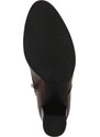 Vysoká elegantní kotníková obuv Caprice 9-25105-41 hnědá
