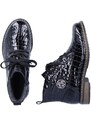 Lakovaná kotníková obuv Rieker 71205-00 černá