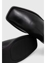 Kožené kovbojské topánky Vagabond Shoemakers BLANCA dámske, čierna farba, na podpätku, 5617.101.20