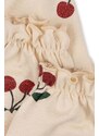 Detské bavlnené tepláky Konges Sløjd ružová farba, vzorované