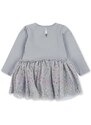 Dievčenské šaty Konges Sløjd šedá farba, mini, áčkový strih