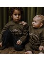 Mikina pre bábätká That's mine 005073 Finley Little Brother Sweatshirt hnedá farba, s nášivkou