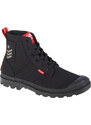 Čierne dámske členkové topánky Palladium Pampa Hi Army 78583-008-M