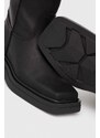 Kožené čižmy Vagabond Shoemakers EYRA dámske, čierna farba, na platforme, 5652.009.21
