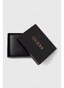 Kožená peňaženka Guess pánsky, čierna farba, SMCSLE LEA20