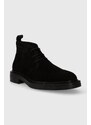 Semišové topánky Gant Fairwyn pánske, čierna farba, 27643407.G00