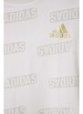 Detské tričko adidas JB BLUV Q4AOP T béžová farba, vzorované