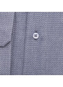 Willsoor Pánska košeľa slim fit so vzorom rybej kosti v modrej farbe 15601