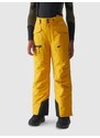 4F Chlapčenské lyžiarske nohavice s trakmi a membránou 10000 - žlté