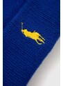 Vlnená čiapka Polo Ralph Lauren z hrubej pleteniny, vlnená, 455931421