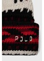 Vlnená čiapka Polo Ralph Lauren z hrubej pleteniny, vlnená