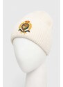 Vlnená čiapka Polo Ralph Lauren béžová farba, z hrubej pleteniny, vlnená, 455931405