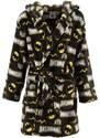 SunCity Detský / chlapčenský coral fleece župan s kapucňou Batman