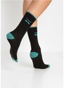 bonprix Ponožky dni v týždni (7 ks) z bio bavlny, farba čierna