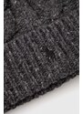 Vlnená čiapka Polo Ralph Lauren šedá farba, z hrubej pleteniny, vlnená