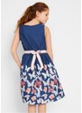 bonprix Šaty s potlačou motýľov, farba modrá