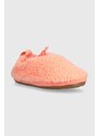 Detské papuče UGG T PLUSHY SLIPPER oranžová farba