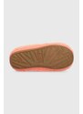 Detské papuče UGG T PLUSHY SLIPPER oranžová farba