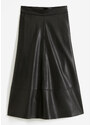 bonprix Koženková sukňa, farba čierna