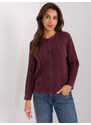 Wool Fashion Italia Sweater-AT-SW-2346-2.99P-Dark Purple
