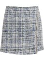 Orsay Blue-cream women's tweed skirt - Women