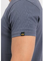Alpha Industries LABEL T tričko pánske greyblack