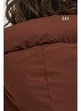 Páperová bunda Hetrego dámska, hnedá farba, zimná