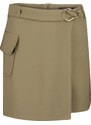 Trendyol Khaki Accessorized Woven Short Skirt